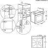 Electrolux EOF4P56X Beépíthető sütő | LED | 72l | Pirolitikus | Inox