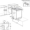 Electrolux ESA47300SW Szabadonálló mosogatógép | 13 teríték | AirDry | ExtraHygiene | GlassCare | Inox | 60 cm