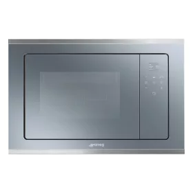   SMEG BEÉPÍTHETŐ MIKROHULLÁMÚ SÜTŐ, Selezione design, 20 liter, 5 funkció, ezüstszürke üveg