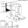 AEG FSE74737P Teljesen beépíthető mosogatógép | 15 teríték | AirDry | QuickSelect | MaxiFlex | GlassCare | TimeBeam | 60 cm