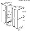 AEG G14ES Beépíthető kombinált alulfagyasztós hűtőszekrény | LowFrost | Coldsense | 160/57 l | 144.6 cm magas | 56 cm széles