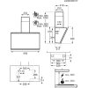 AEG GV77D91SB Beépíthető fali kürtős páraelszívó | 90cm | Fekete