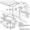 BOSCH HBA573BA0 Serie|4 Beépíthető sütő | LED | 71l | Pirolitikus | AutoPilot10 | Fekete