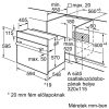 BOSCH HBF134ES1 Serie|2 Beépíthető sütő | LED | 66l | EcoClean | Nemesacél