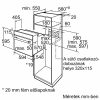 BOSCH HBF134YS1 Serie|2 Beépíthető sütő | LED | 66l | EcoClean | Nemesacél