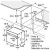 BOSCH HBG7741B1 Serie|8 Beépíthető sütő | TFT | 71l | Pirolitikus | DishAssist | AirFry | Fekete