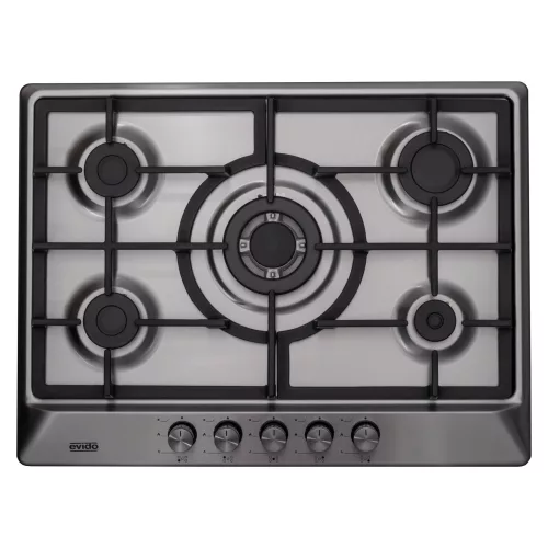 EVIDO VALEO 70X gázfőzőlap,70 cm,WOK,inox