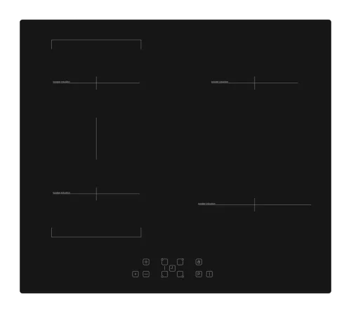 EVIDO VETRO 60BB indukciós főzőlap, 60 cm, multizone, fekete