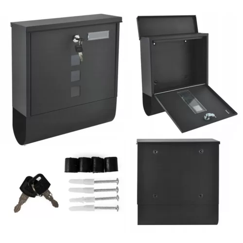 Két oldalról nyitható acél postaláda