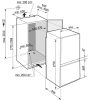 LIEBHERR ICNSe 5103 Beépíthető kombinált alulfagyasztós hűtőszekrény | NoFrost | EasyFresh | DuoCooling | 183/70 l | 177.2 cm magas | 56 cm széles | Fehér