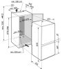 LIEBHERR IKGNS 51Vd03 Beépíthető kombinált alulfagyasztós hűtőszekrény | NoFrost | EasyFresh | DuoCooling | 183/70 l | 177.2 cm magas | 56 cm széles | Fehér