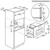 Electrolux KBC85Z Beépíthető teljesen automata kávéfőző | 45 cm | Fekete