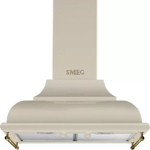 SMEG CORTINA design kürtős fali páraelszívó, 60 cm, bézs