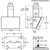 Electrolux KFVB19K Beépíthető fali kürtős páraelszívó | H2H | 400m3/óra | 90 cm | Fekete üveg