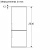 Bosch KGN392LCF Home Connect alulfagyasztós kombinalt hűtőszekrény