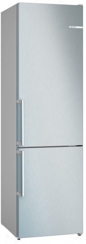 BOSCH KGN39VLCT Serie|4 Szabadonálló kombinált alulfagyasztós hűtőszekrény | NoFrost | MultiAirFlow | 260/103 l | 203 cm magas | 60 cm széles | Nemesacél kinézet