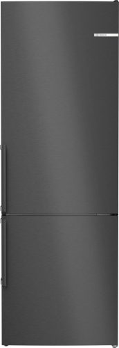 BOSCH KGN49OXBT Serie|6 Szabadonálló kombinált alulfagyasztós hűtőszekrény | NoFrost | PerfectFit | 311/129 l | 203 cm magas | 70 cm széles | Fekete-Inox