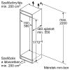 BOSCH KIN865SE0 Serie|2 Beépíthető kombinált alulfagyasztós hűtőszekrény | NoFrost | EcoAirflow | 184/76 l | 177.5 cm magas | 56 cm széles