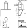 Electrolux LFV436K Beépíthető fali kürtős páraelszívó | Touch on glass | 465m3/óra | 60 cm | Fekete üveg