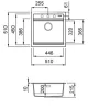 ELLECI - Mosogatótálca Best 104 Workstation G40 Nero fekete kiegészítőkkel