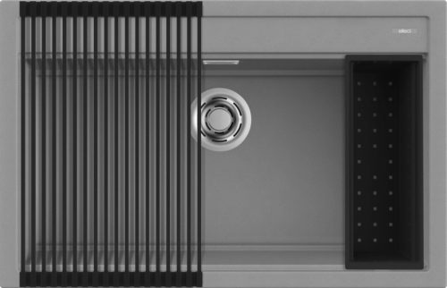 ELLECI - Mosogatótálca Best 130 Workstation Szett G48 cemento - A készlet erejéig rendelhető!