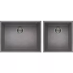   ELLECI - Mosogatótálca Quadra 210 G48 Cemento munkalap alá szerelhető - Kifutó termék!