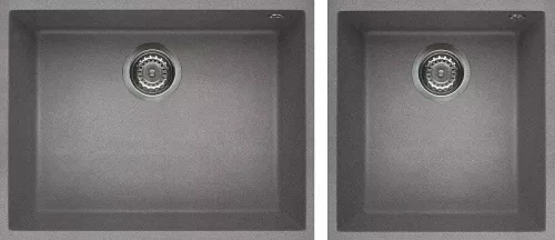 ELLECI - Mosogatótálca Quadra 210 G48 Cemento munkalap alá szerelhető - Kifutó termék!