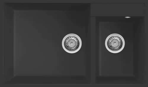 ELLECI - Mosogatótálca Quadra 440 UM G40 Nero munkalap alá szerelhető - Kifutó termék!