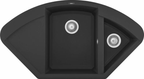 ELLECI - Mosogatótálca Easy CORNER G40 nero - A készlet erejéig rendelhető!