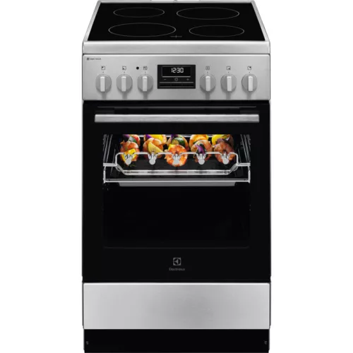 Electrolux LKR540267X Kerámialapos tűzhely BBQ grillnyárssal | Inox