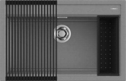 ELLECI - Mosogatótálca Best 130 Workstation Szett M73 titanium - A készlet erejéig rendelhető!