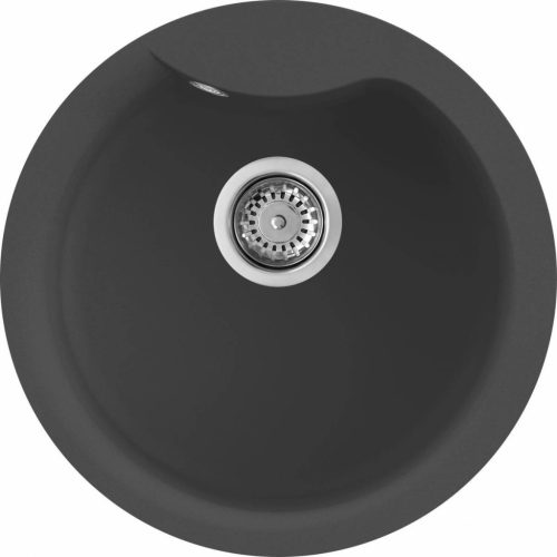 ELLECI - Mosogatótálca Ego ROUND M70 nero metal - A készlet erejéig rendelhető!
