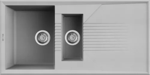 ELLECI - Mosogatótálca Tekno 475 M79 Aluminium - Kifutó termék!