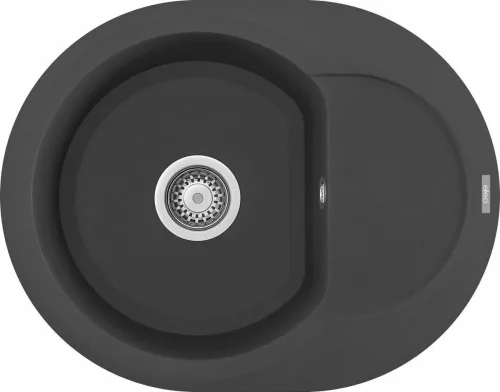 ELLECI - Mosogatótálca Easy ROUND 600 M70 Nero Metal - A készlet erejéig rendelhető!