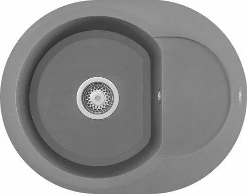 ELLECI - Mosogatótálca Easy ROUND 600 M73 Titanium - Kifutó termék!