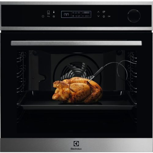 Electrolux LOC8H31X SteamCrisp Beépíthető gőzsütő | LCD | 72l | AquaClean | Maghőmérő | Inox