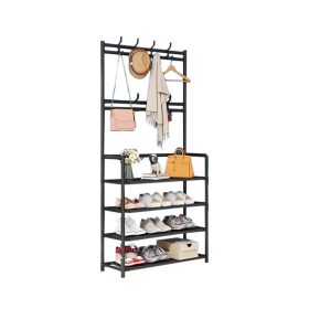 Előszobafal ruhaállvány LRA-02 fekete
