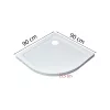 Modena Slim íves alacsony akril zuhanytálca 90x90 cm