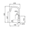 Elleci - Csaptelep Dora Plus K93 Dove Grey - Kifutó termék!