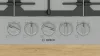 BOSCH PCQ7A5I90 Serie|6 Beépíthető gázfőzőlap | 75 cm | Nemesacél
