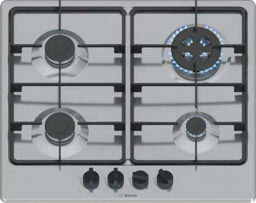 Bosch PGH6B5K60 Serie4 Inox Gázfőzőlap Wok Égővel