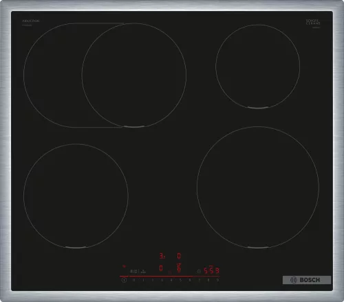 Bosch PIF645HB1E Serie6 Indukciós Főzőlap Nemesacél Kerettel