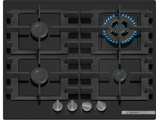 BOSCH PNH6B6K40 Serie|4 Beépíthető gázfőzőlap Fekete | 60 cm