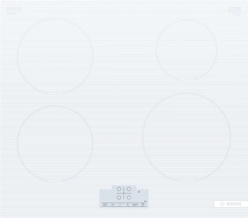 BOSCH PUE612BB1E Serie|6 Beépíthető indukciós főzőlap | TouchSelect  | PowerBoost | 60 cm | Fehér