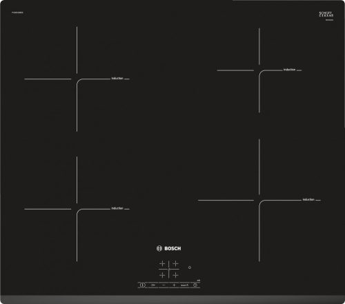 BOSCH PUE631BB2E Serie|4 Beépíthető indukciós főzőlap | TouchSelect | PowerBoost | 60cm | Fekete