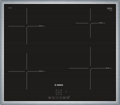 BOSCH PUE645BB1E Serie|4 Beépíthető indukciós főzőlap | TouchSelect | PowerBoost |  60 cm | Fekete