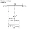 Bosch PVS811B16E Serie 4 páraelszívó, 75 cm, fekete