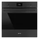SMEG PIROLITIKUS HŐLÉGKEVERÉSES SÜTŐ, Classicaa design, 60 cm, CS LCD, matt fekete