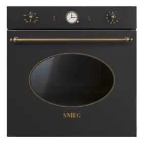   SMEG PIROLITIKUS HŐLÉGKEVERÉSES SÜTŐ, Colonial design, 60 cm, analóg, antracit