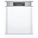 BOSCH SGI4HTS31E Serie|4 Beépíthető kezelőpaneles mosogatógép | 12 teríték | Vario evőeszköz kosár | RackMatic | Extra Dry | 60 cm